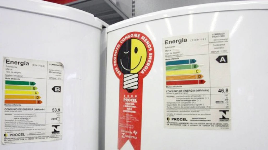 Geladeira com Selo PROCEL de Eficicência Energética